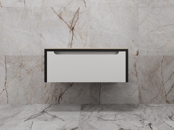 Тумба под умывальник Style Line Сохо 90см Ясень/Софт Plus