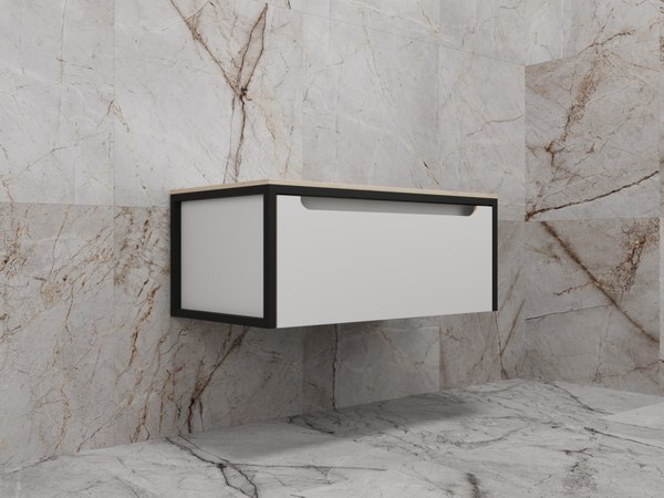 Тумба под умывальник Style Line Сохо 100см Ясень/Софт Plus