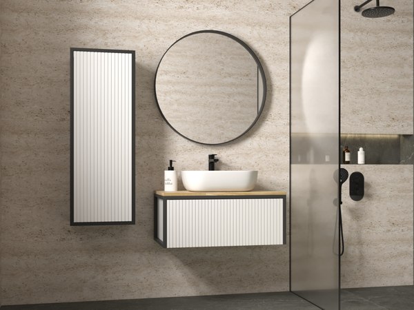 Тумба под умывальник Style Line Сохо 60см Ясень/Софт Push