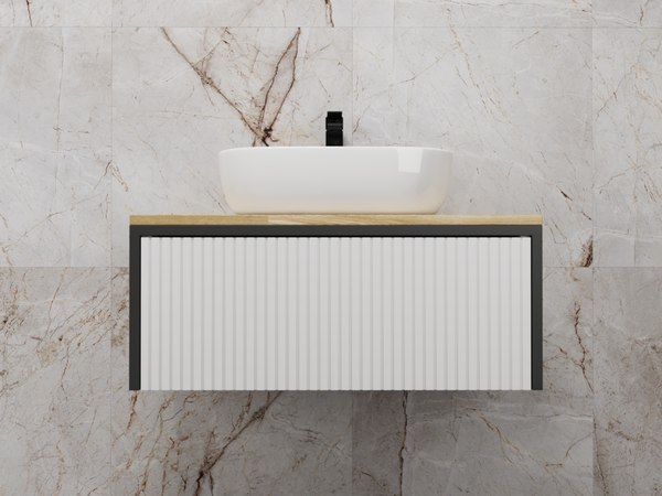 Тумба под умывальник Style Line Сохо 80см Ясень/Софт Push