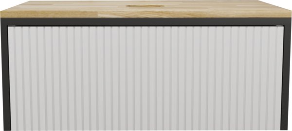 Тумба под умывальник Style Line Сохо 90см Ясень/Софт Push - фото