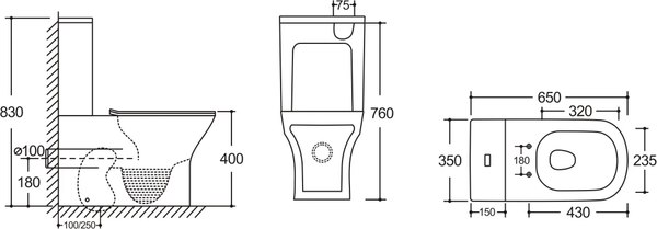 Унитаз напольный Cerutti Vettore CT10816