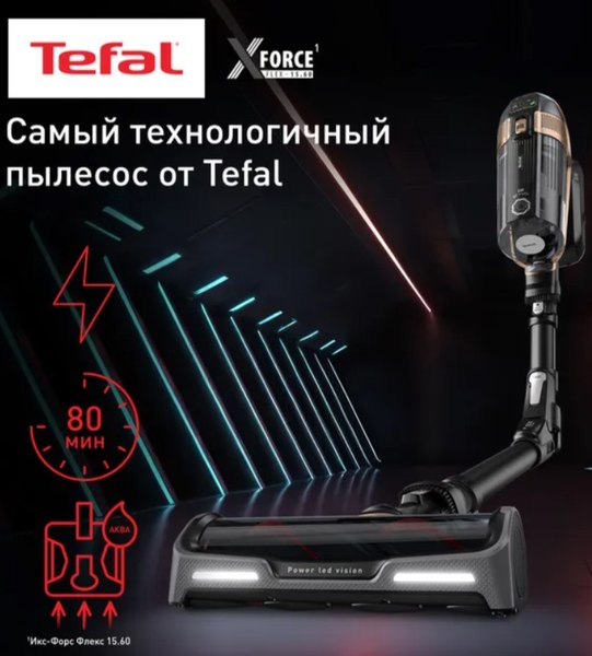 Вертикальный пылесос Tefal TY99G1WO