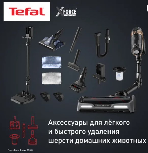 Вертикальный пылесос Tefal TY99G1WO