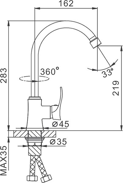 Смеситель Frap F40501