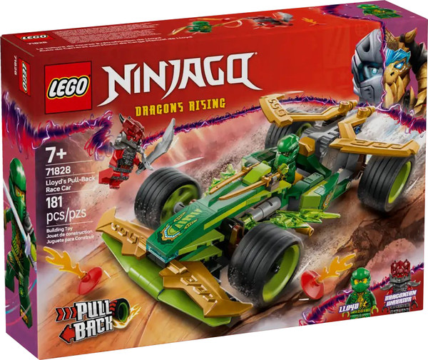 Конструктор инерционный Lego Ninjago Гоночный автомобиль Ллойда 71828 - фото