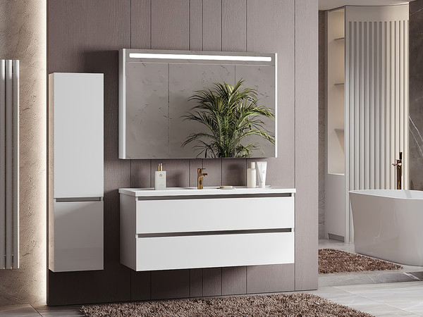 Шкаф с зеркалом для ванной Belux Бристоль ВШ 100