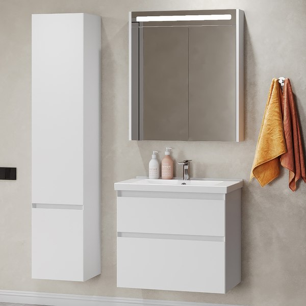 Шкаф с зеркалом для ванной Belux Бристоль ВШ 75