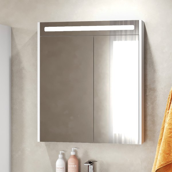 Шкаф с зеркалом для ванной Belux Бристоль ВШ 70 - фото