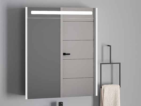 Шкаф с зеркалом для ванной Belux Бристоль ВШ 60 - фото