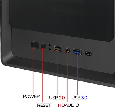 Корпус для компьютера Ginzzu CL410