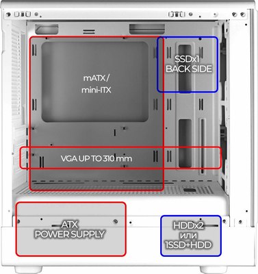 Корпус для компьютера Ginzzu CL460