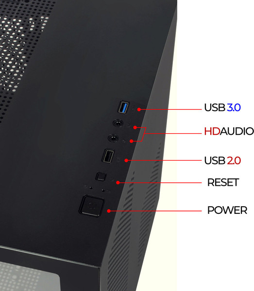 Корпус для компьютера Ginzzu V150 Cube