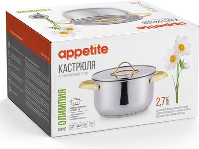 Кастрюля Appetite Олимпия PH18273