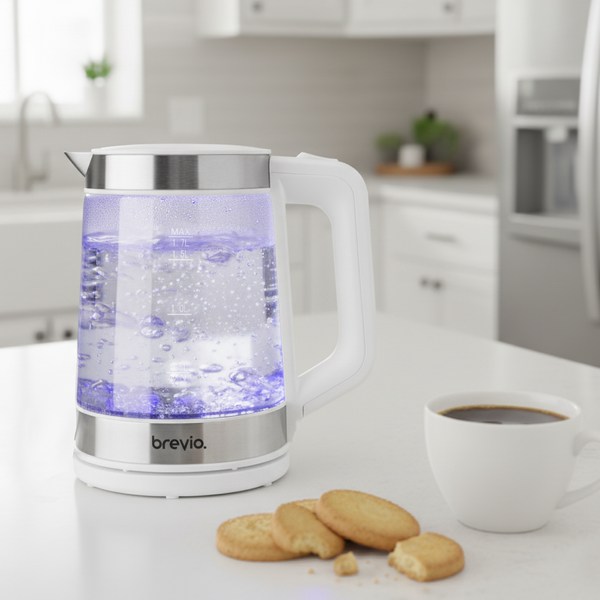 Электрочайник Brevio Glass Kettle BV1706 (белый)
