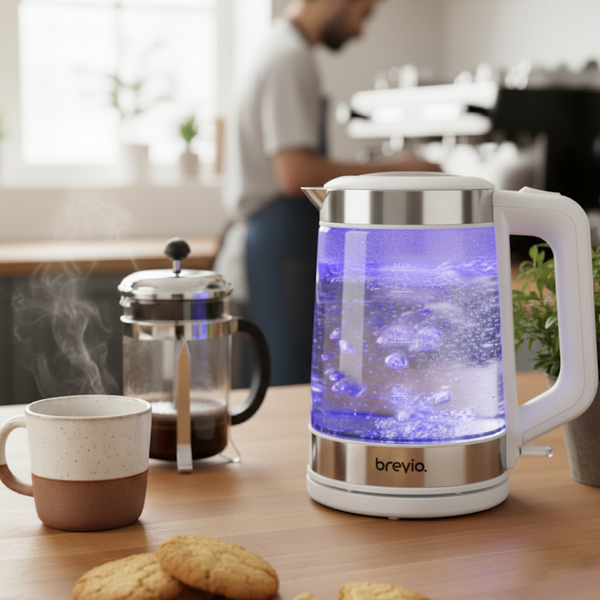 Электрочайник Brevio Glass Kettle BV1706 (белый)