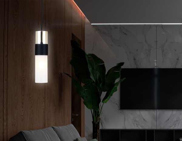 Потолочный светильник Ambrella LH55101 BK/FR/TI