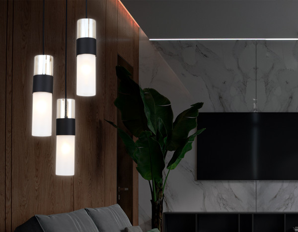 Люстра Ambrella LH55102/3 BK/FR/TI