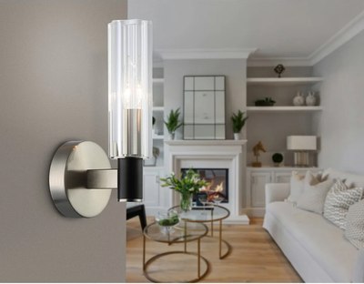 Бра Ambrella LH55507 SN/BK/CL