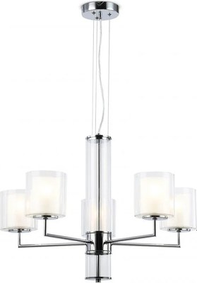 Люстра Ambrella LH56001/5 СH/FR (хром/белый матовый) - фото
