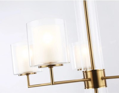 Люстра Ambrella LH56011/5 BS/FR (латунь/белый матовый)