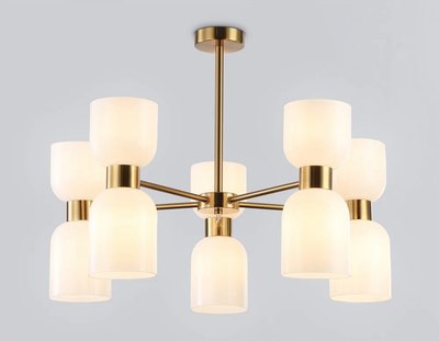 Люстра Ambrella LH56093/10 BS/FR (латунь/белый матовый)