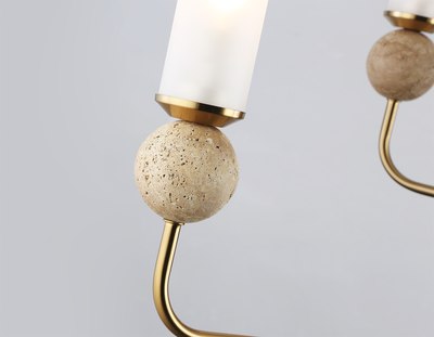 Люстра Ambrella LH53251/6 BS/FR (латунь/белый матовый)