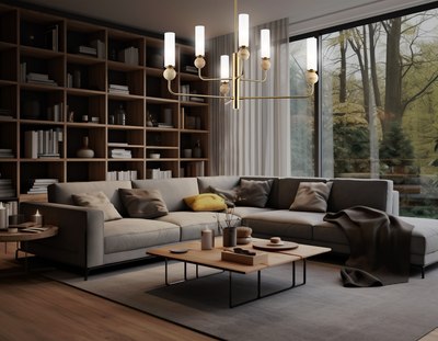 Люстра Ambrella LH53251/6 BS/FR (латунь/белый матовый)