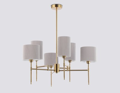Люстра Ambrella LH72381/6 BS/GR (латунь/серый)