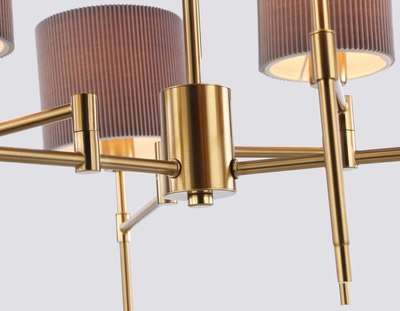 Люстра Ambrella LH72381/6 BS/GR (латунь/серый)