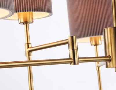 Люстра Ambrella LH72381/6 BS/GR (латунь/серый)