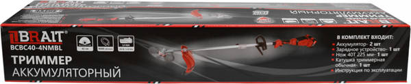 Триммер аккумуляторный Brait BCBC40-4NMBL