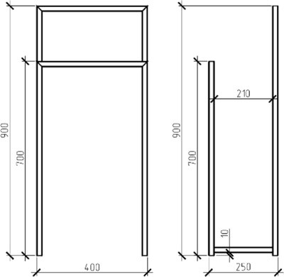 Вешалка для одежды Allerd 90 Rion 90x45 / 1060100000