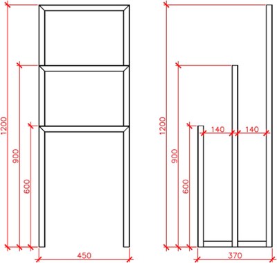 Вешалка для одежды Allerd 120 Geon 120x45 / 1080100000
