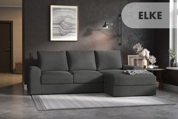 Диван угловой Mio Tesoro Elke Optima Правый