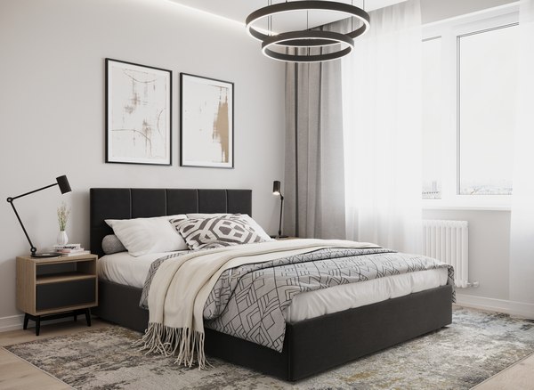 Двуспальная кровать Moon Family 1261 / MF012121