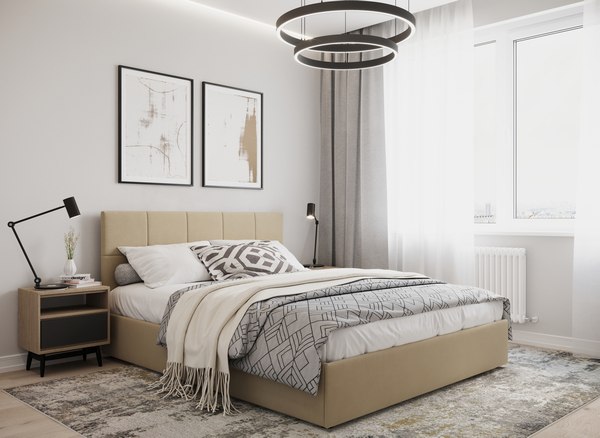 Двуспальная кровать Moon Family 1261 / MF011861