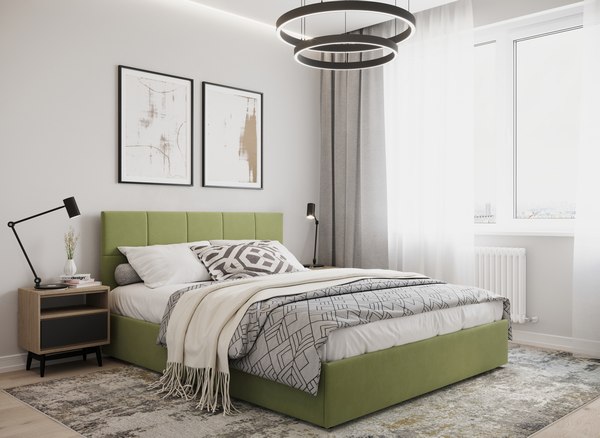 Двуспальная кровать Moon Family 1261 / MF011991