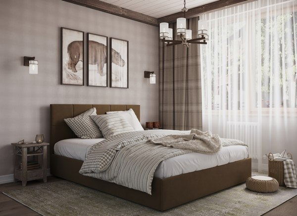 Двуспальная кровать Moon Family 1261 / MF011901