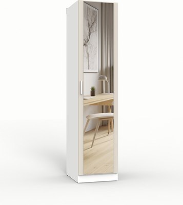 Шкаф-пенал Интермебель 420 с зеркалом / МР-01 - фото