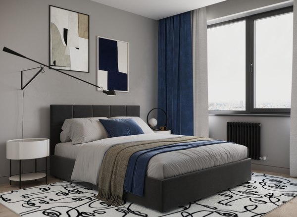 Двуспальная кровать Moon Family 1261 / MF012123