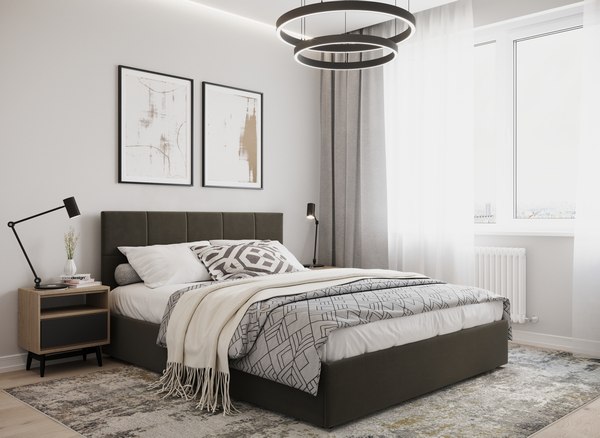 Двуспальная кровать Moon Family 1261 / MF012043