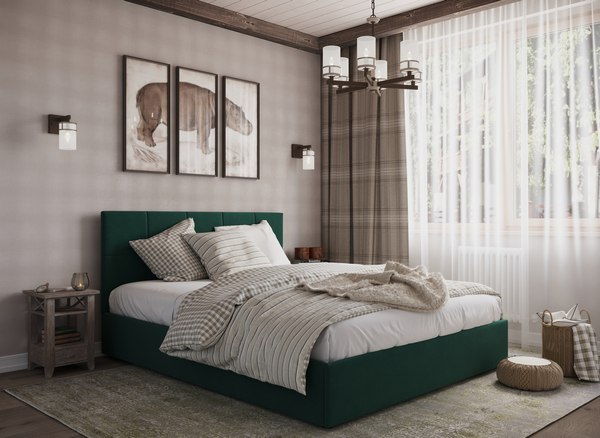 Двуспальная кровать Moon Family 1261 / MF012003