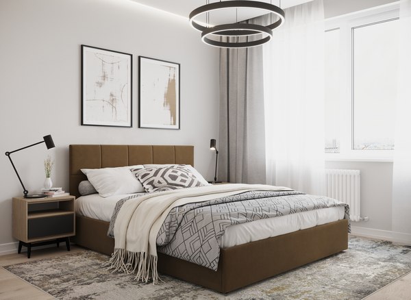 Двуспальная кровать Moon Family 1261 / MF011903