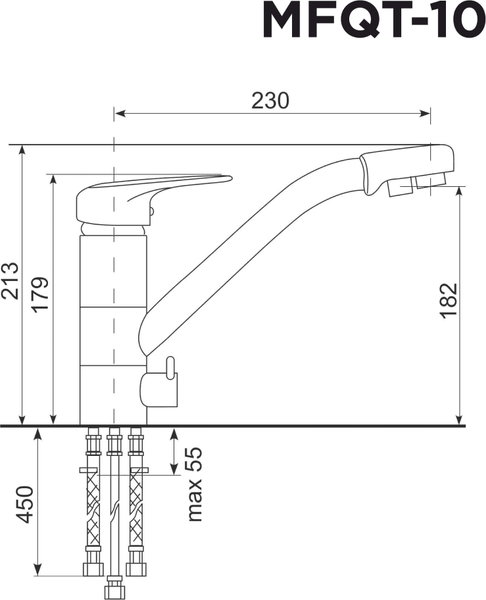 Смеситель Maunfeld MFQT-10LBG