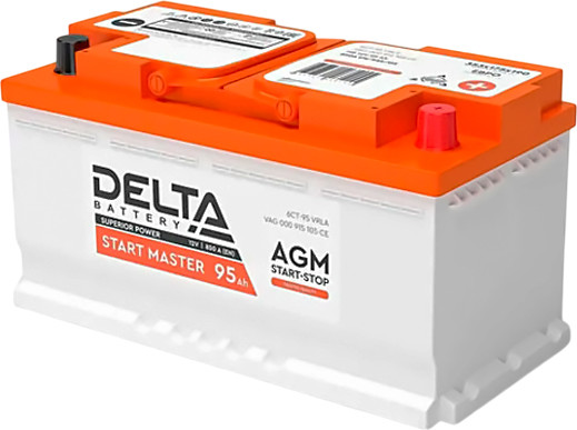 Автомобильный аккумулятор DELTA Battery AGM R+ - фото