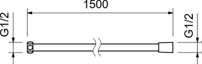 Душевой шланг Aquatek AQ2105BGM