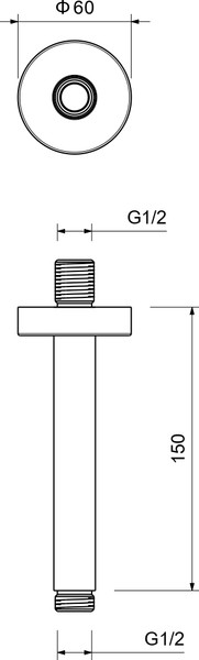 Душевой кронштейн Aquatek AQ2171BGM