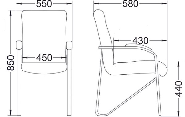 Стул офисный AksHome Samba Aks-1 Pegasso 