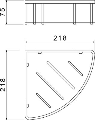 Полка для ванной Aquatek AQ4926BGM
